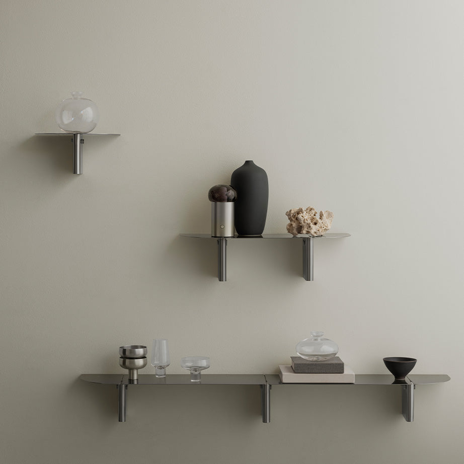 Oru Wall Shelves Shelf | Brushed Stainless Steel