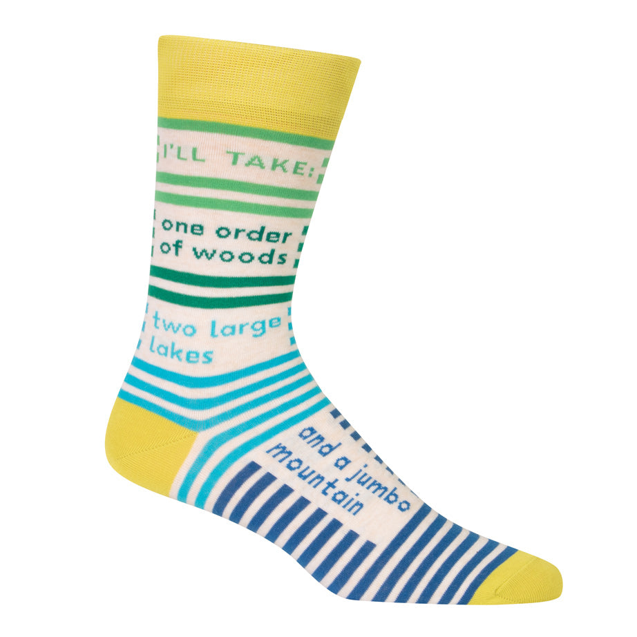 BlueQ Men's Crew Socks
