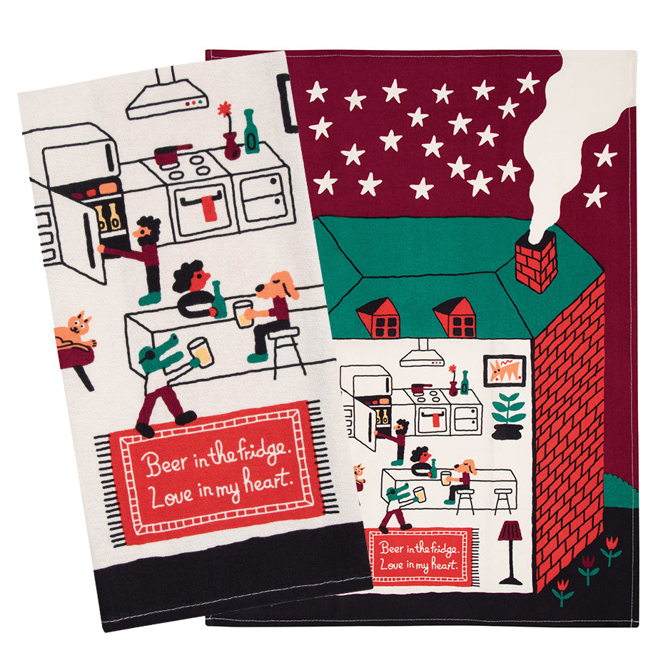 Screen Printed Dish Towels