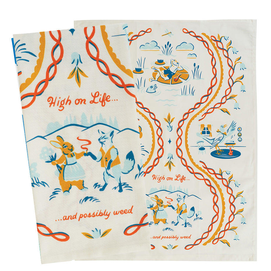 Screen Printed Dish Towels