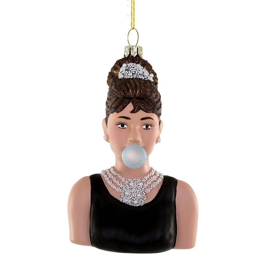 Icons with Bubbles Glass Ornaments