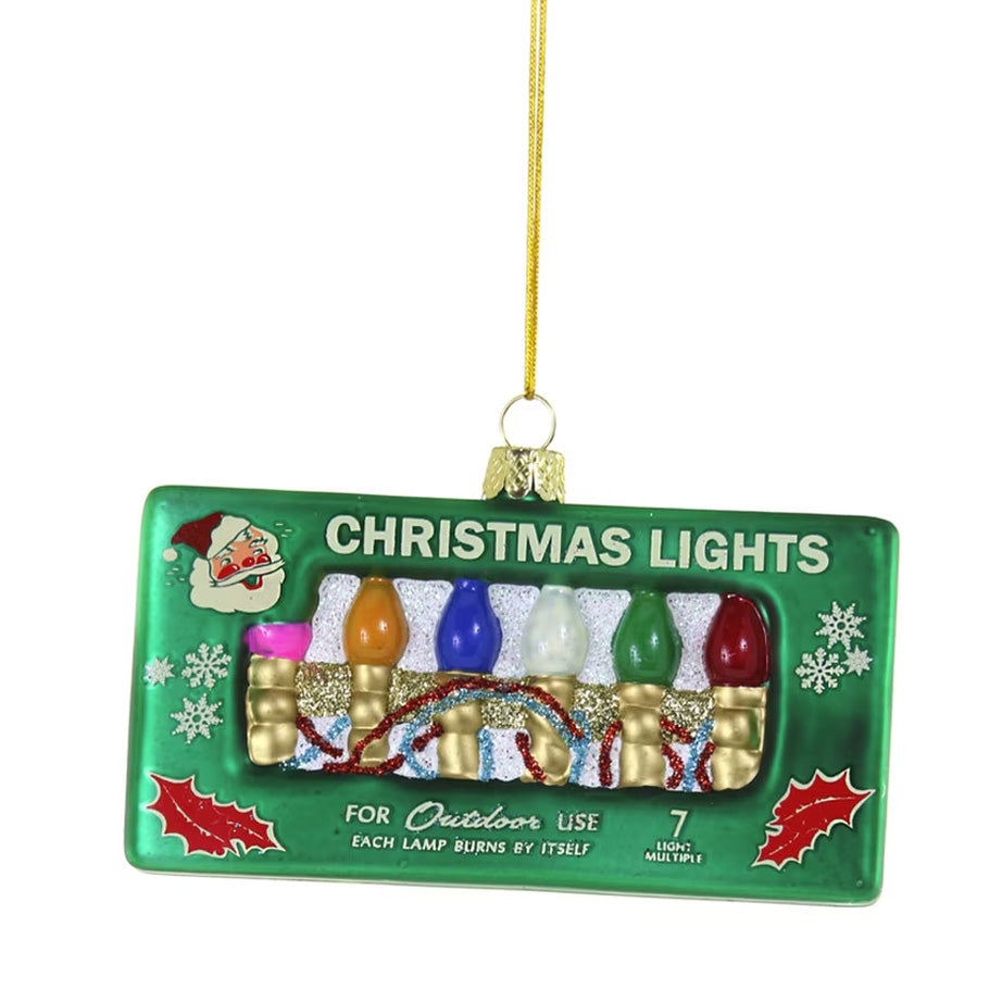 Retro Style Glass Ornaments