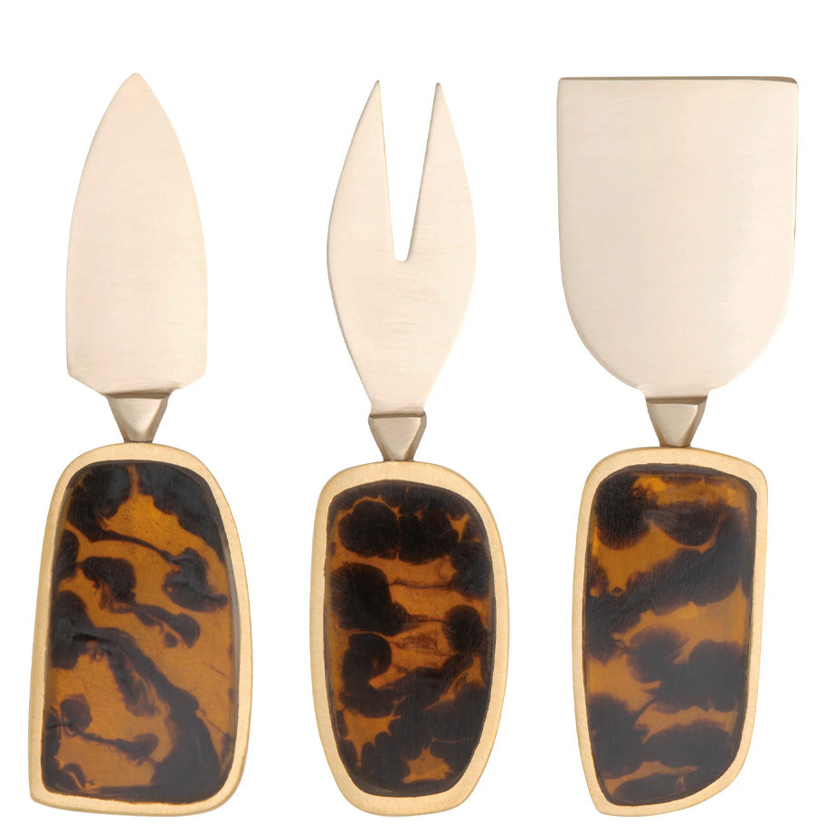 Tortoise Cheese Knives | Set of 3