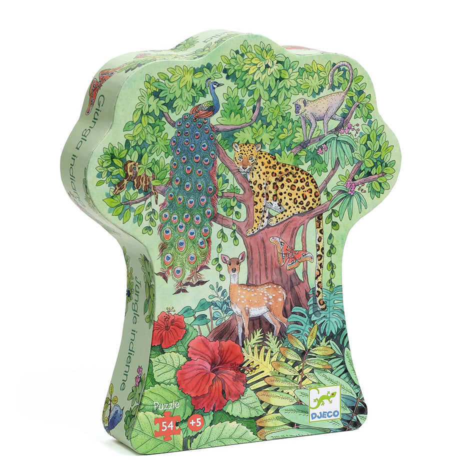 Indian Jungle Silhouette Puzzle