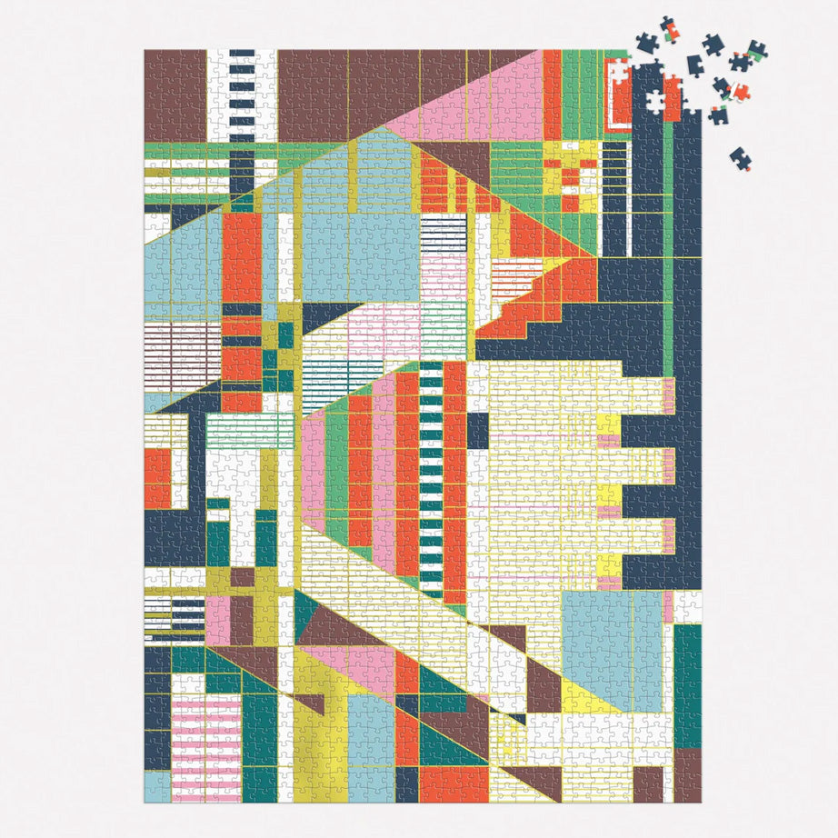 Frank Lloyd Wright Foil Puzzle | Hillside Curtain