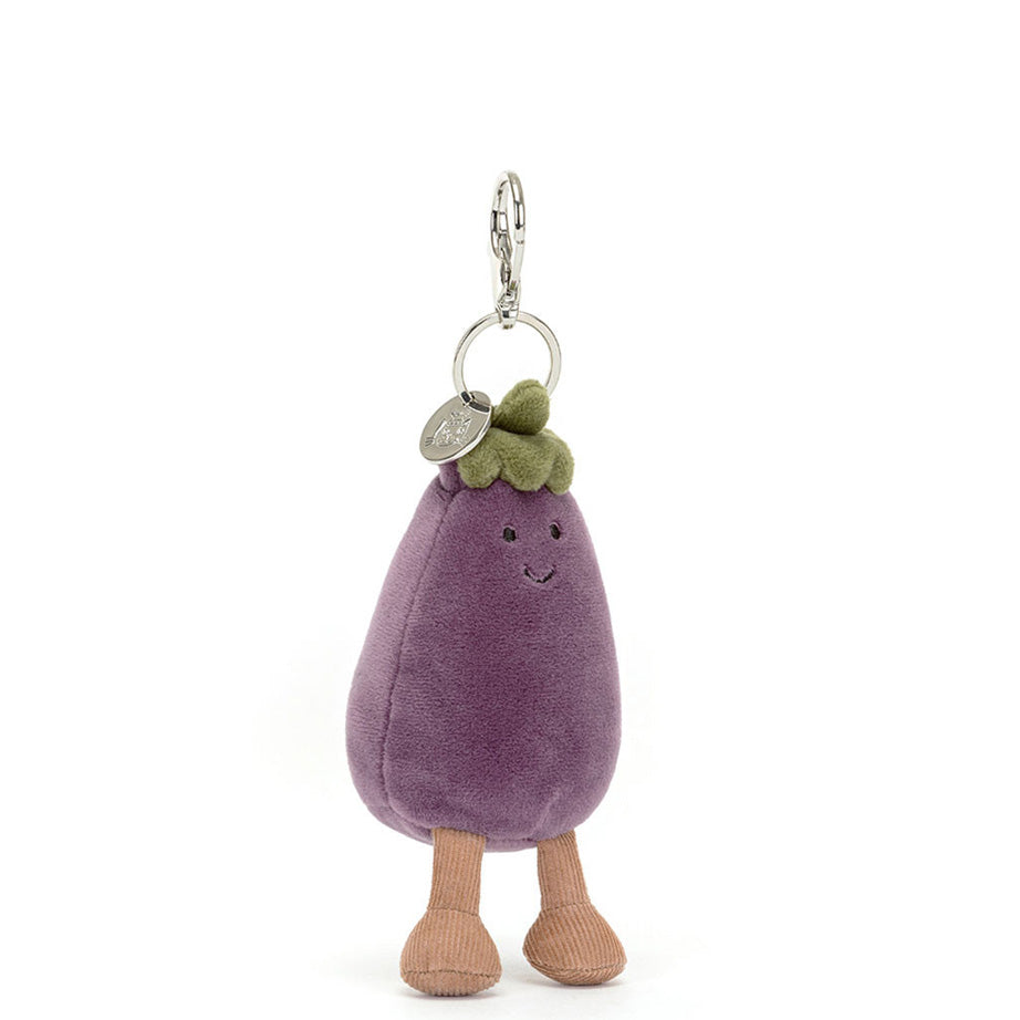 Vivacious Eggplant Bag Charm