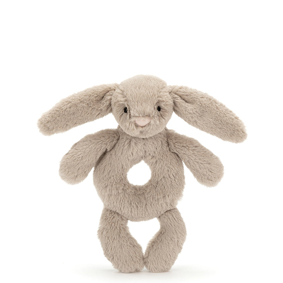 Beige Bashful Bunny Ring Rattle