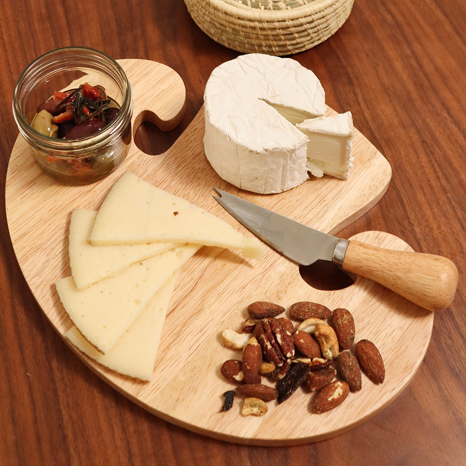 Mushroom Cutting Board & Knife