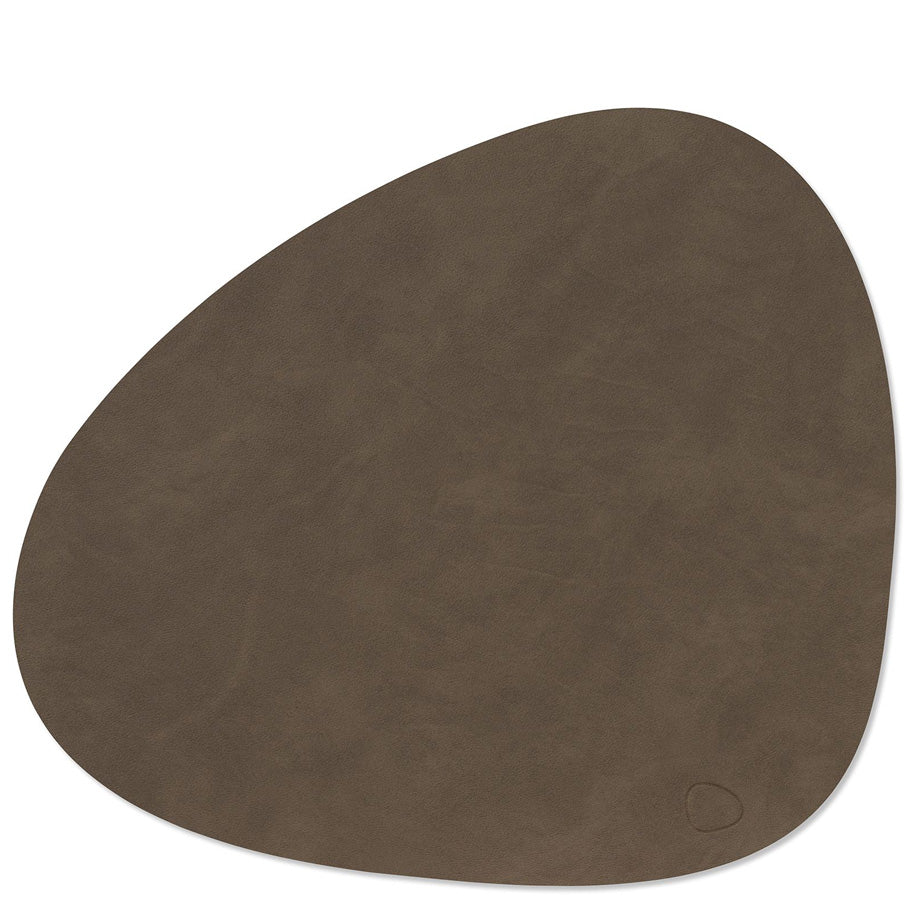 Curve Nupo Leather Table Mats | Earth Tones