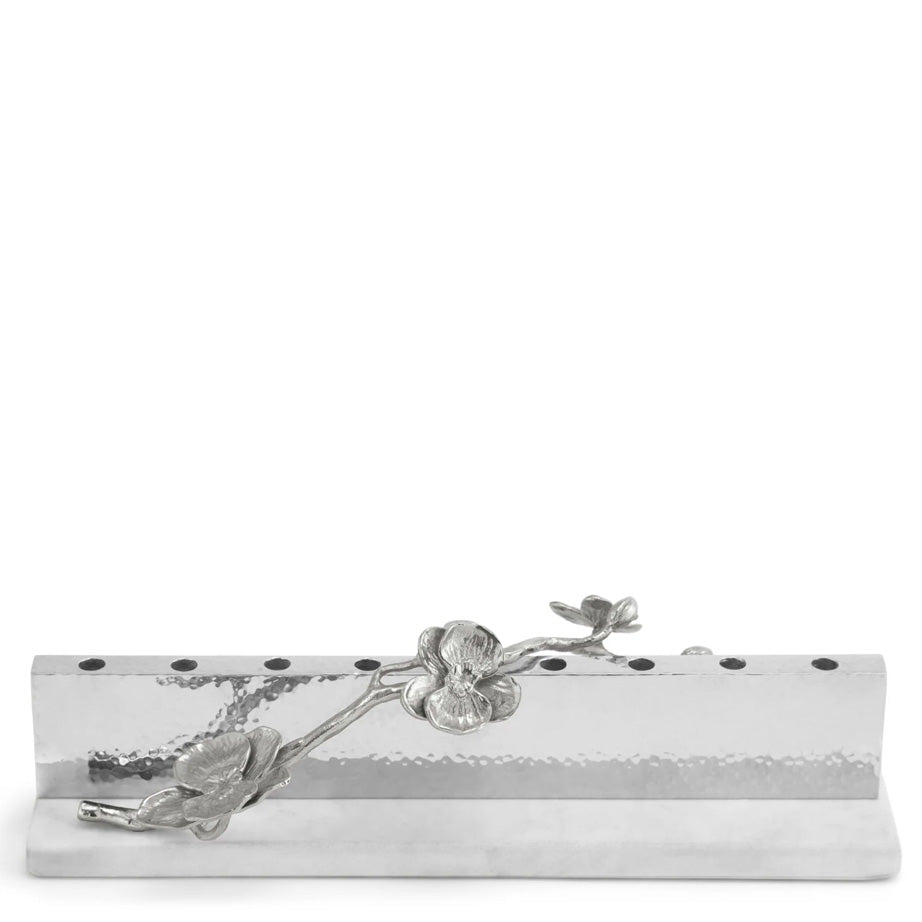 White Orchid Menorah