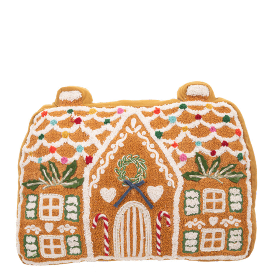 Gingerbread House Pillow