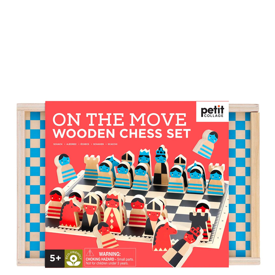 On the Move Wooden Chess Set