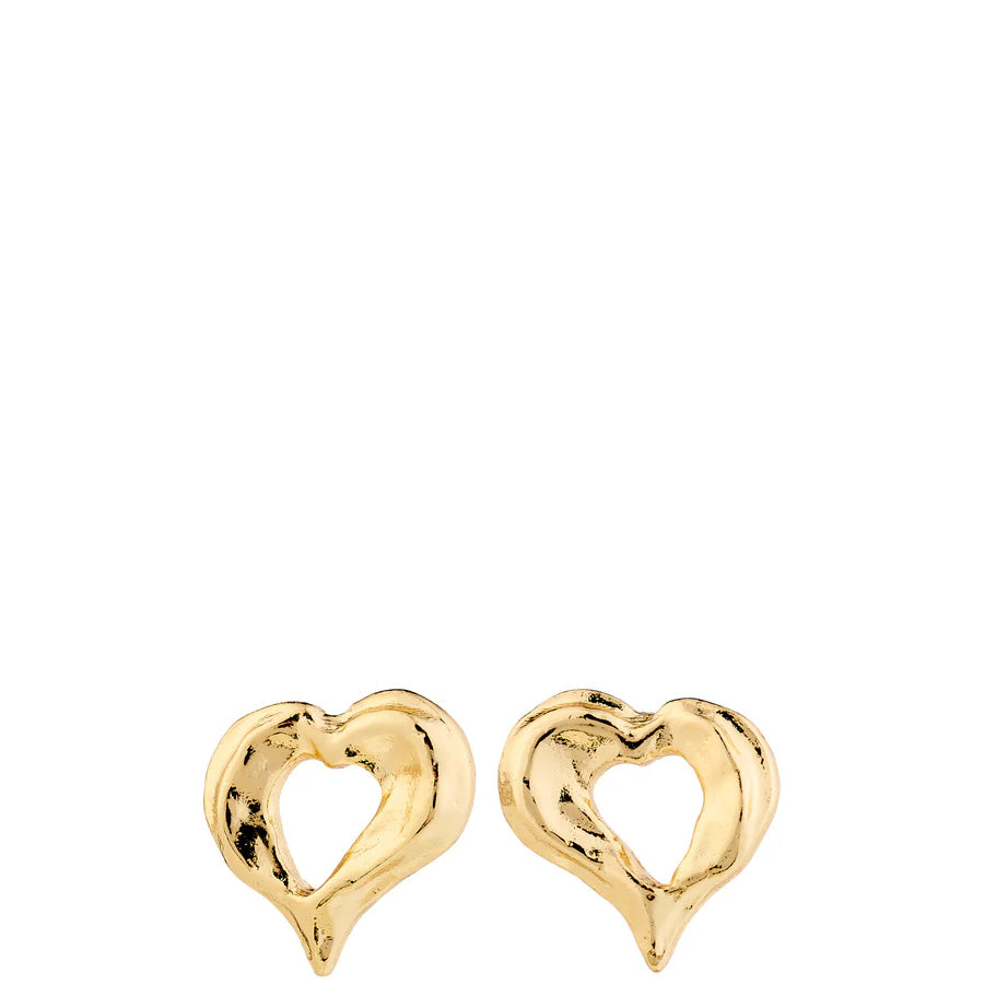 Tide Heart Stud Earrings