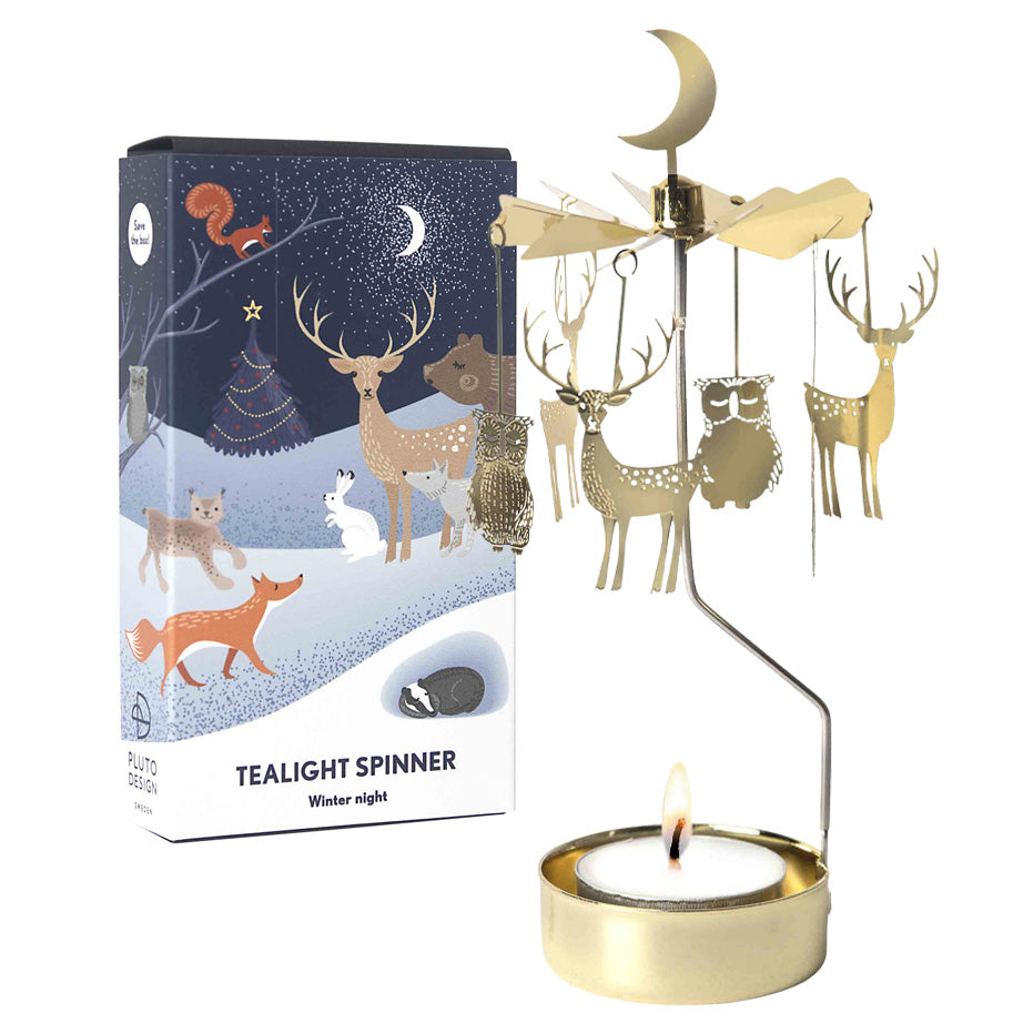 Pluto Design Holiday Tealight Spinners