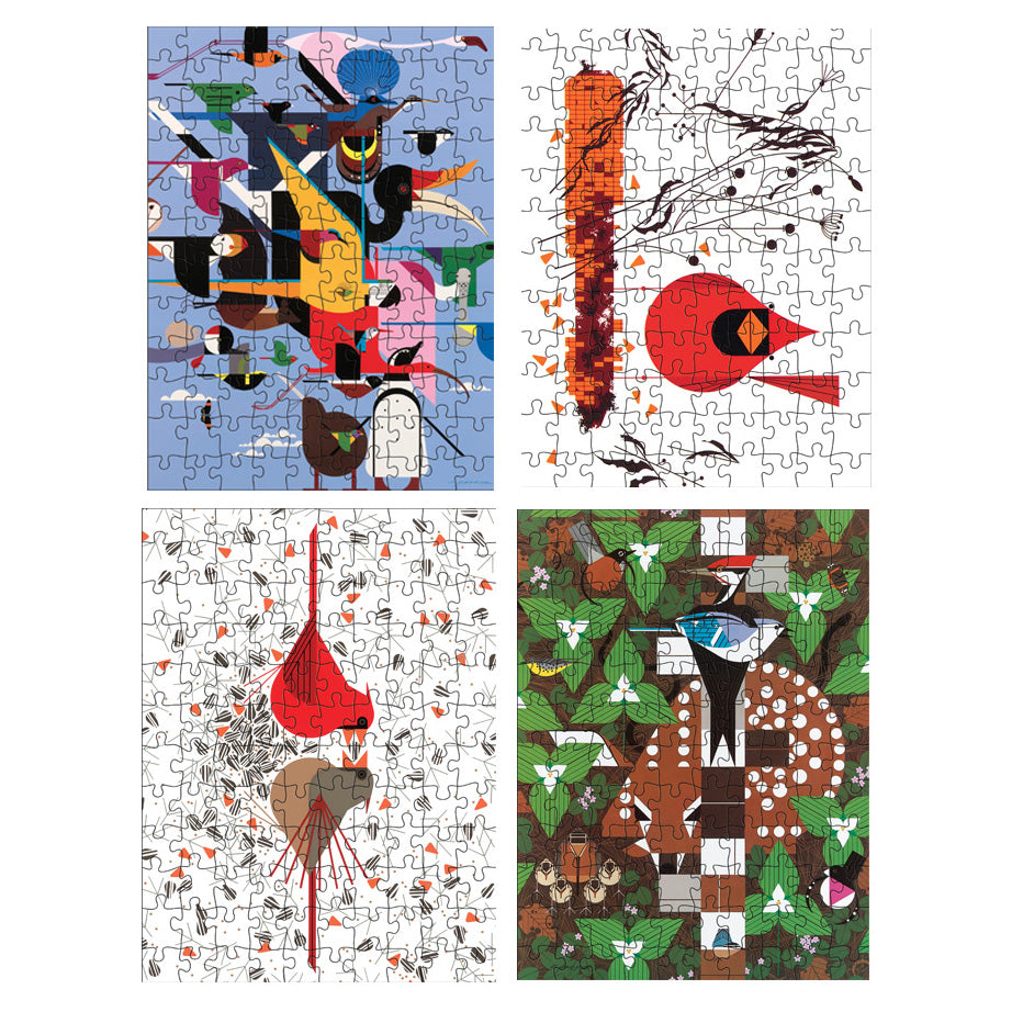 Charley Harper Double-Sided Puzzle Set