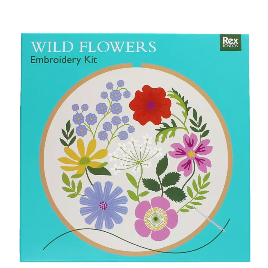 Wild Flowers Embroidery Kit