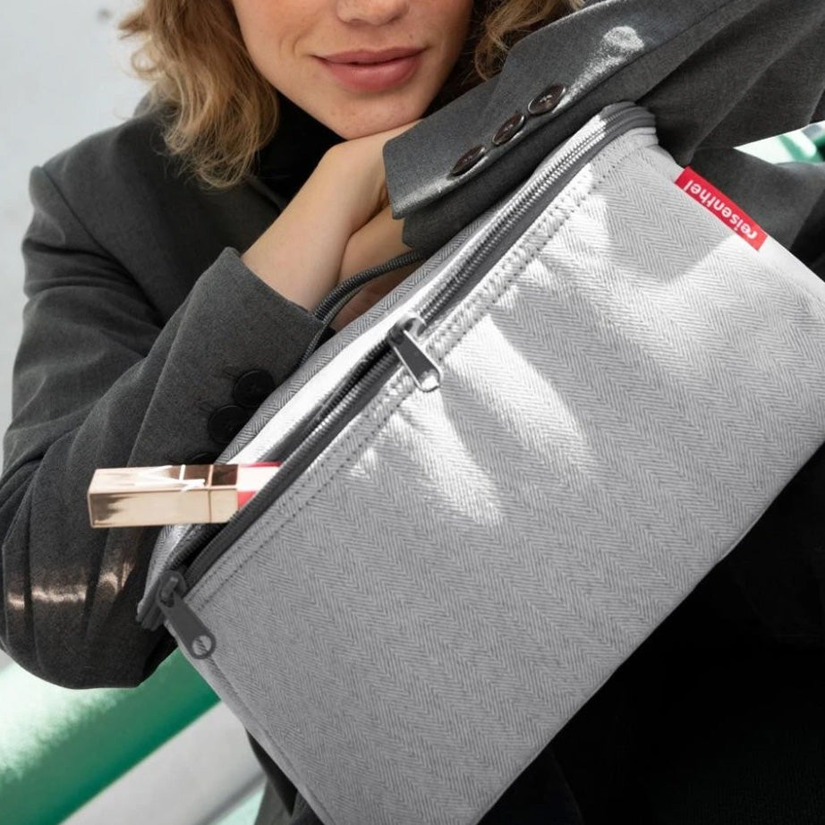 Herringbone Grey Beautycase