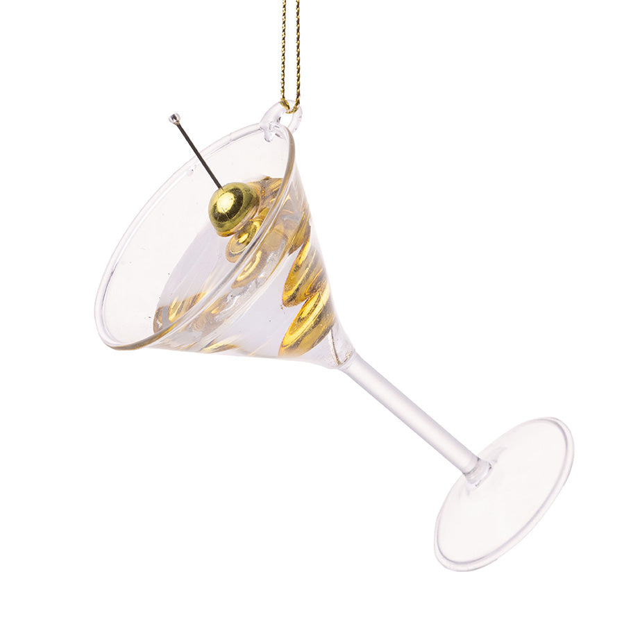 Silver Tree Glass Ornaments | Cocktails