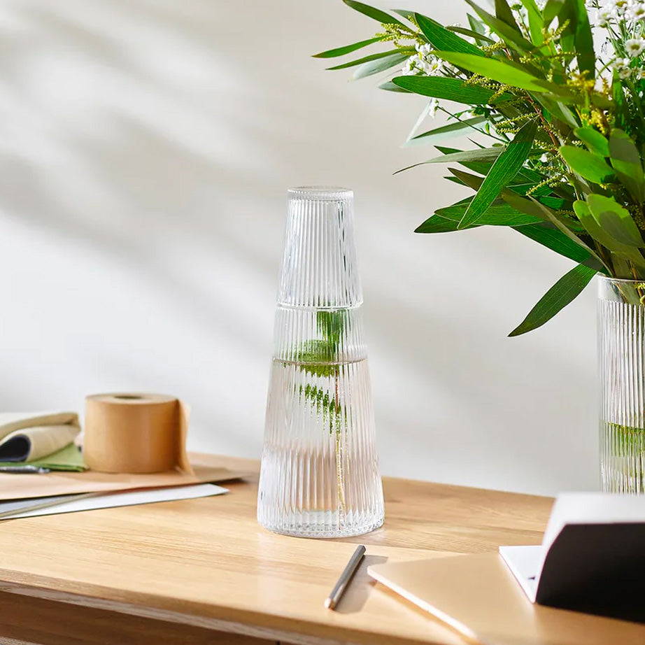 Pilastro Carafe with Glass