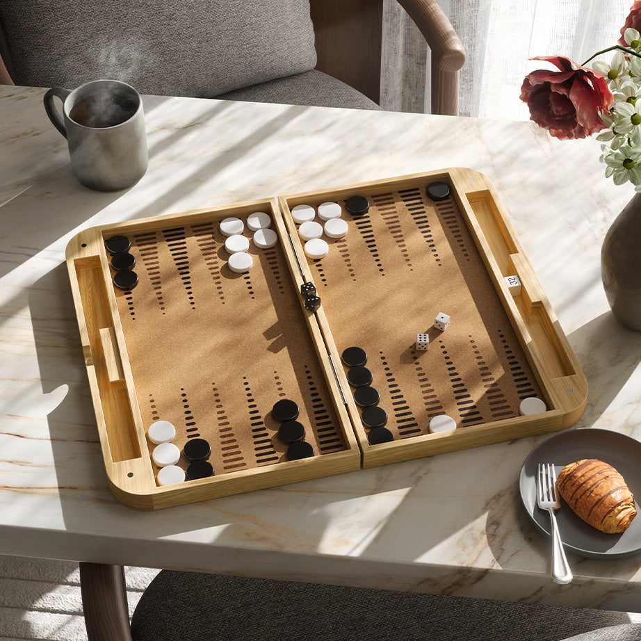 Blitz Backgammon & Checkers Set