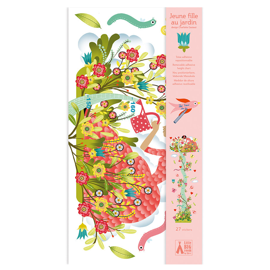 Young Girl in the Garden Growth Chart