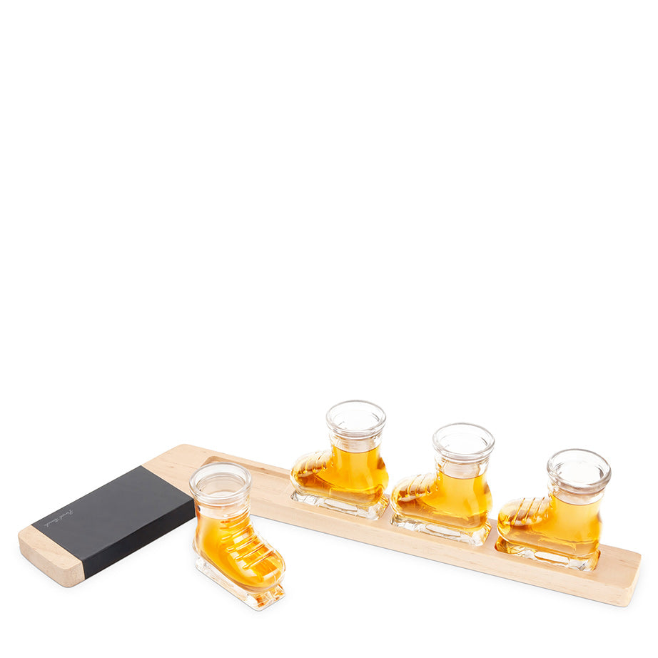 Hockey Shot Glass Flight Set