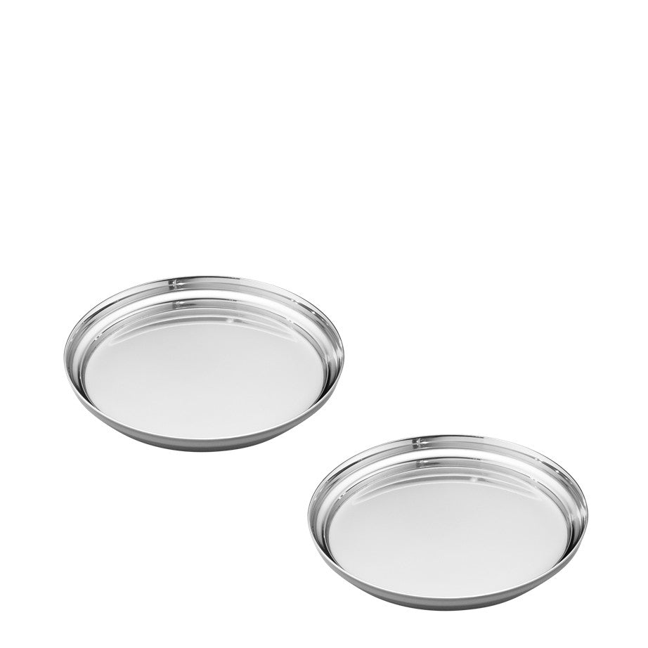 Georg Jensen Manhattan Collection Glass Coasters Set of 2 3586083