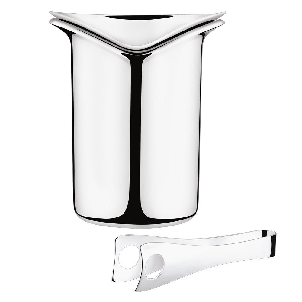 Georg Jensen Wine & Bar Ice Bucket with Tongs 3586961
