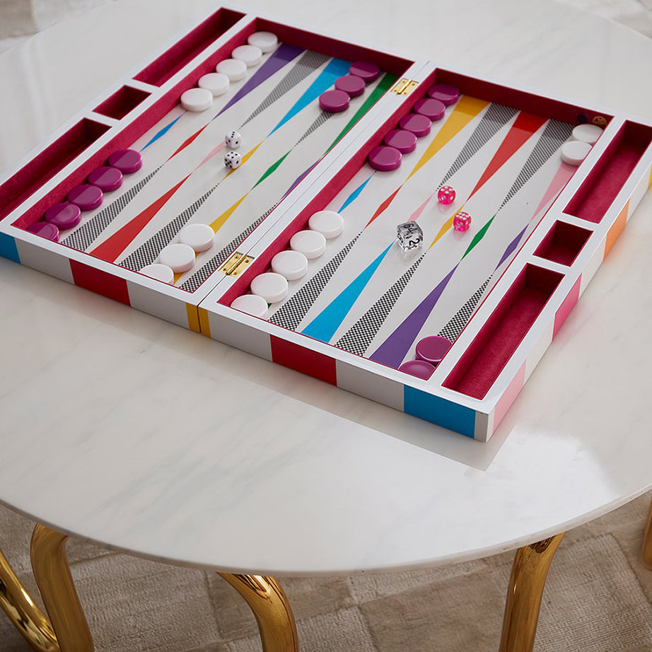 Checkerboard Backgammon Set