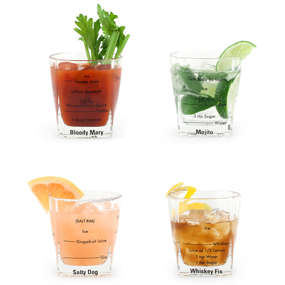 Kikkerland Bartending Glasses GL-11