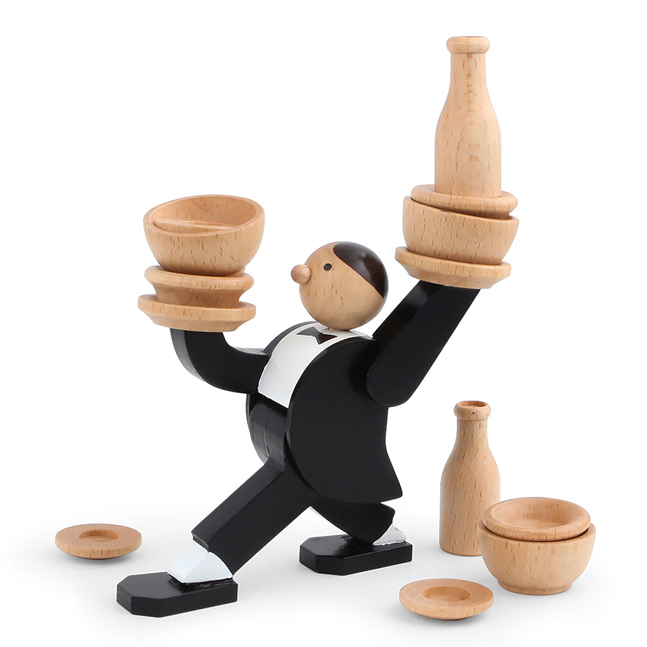 Kikkerland Don't Tip the Waiter Stacking Game GG67