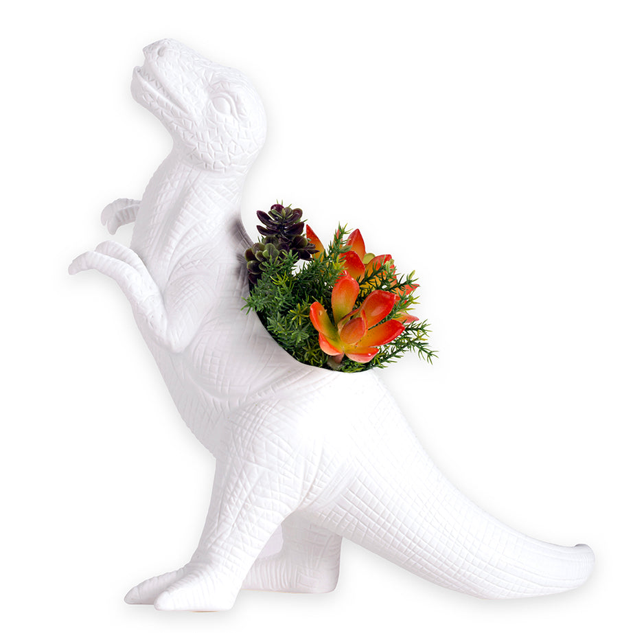 Porcelain Dinosaur Planters