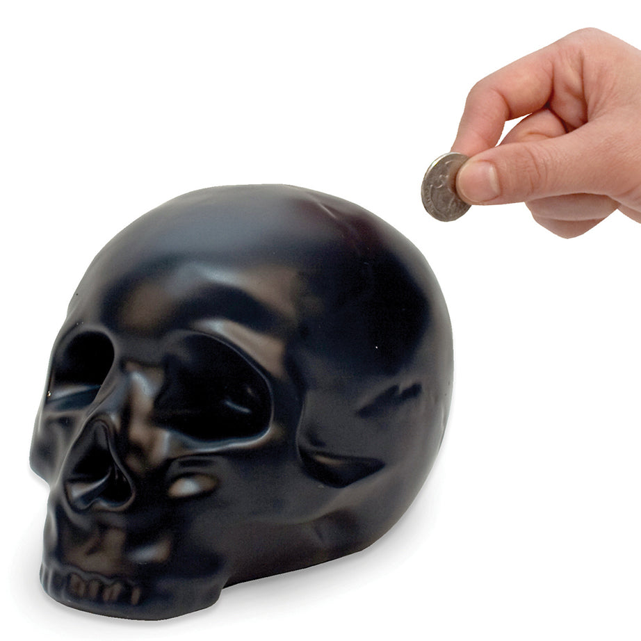 Kikkerland Skull Coin Bank PB16