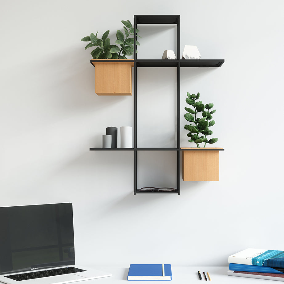 Cubist Multi Shelf Wall Display