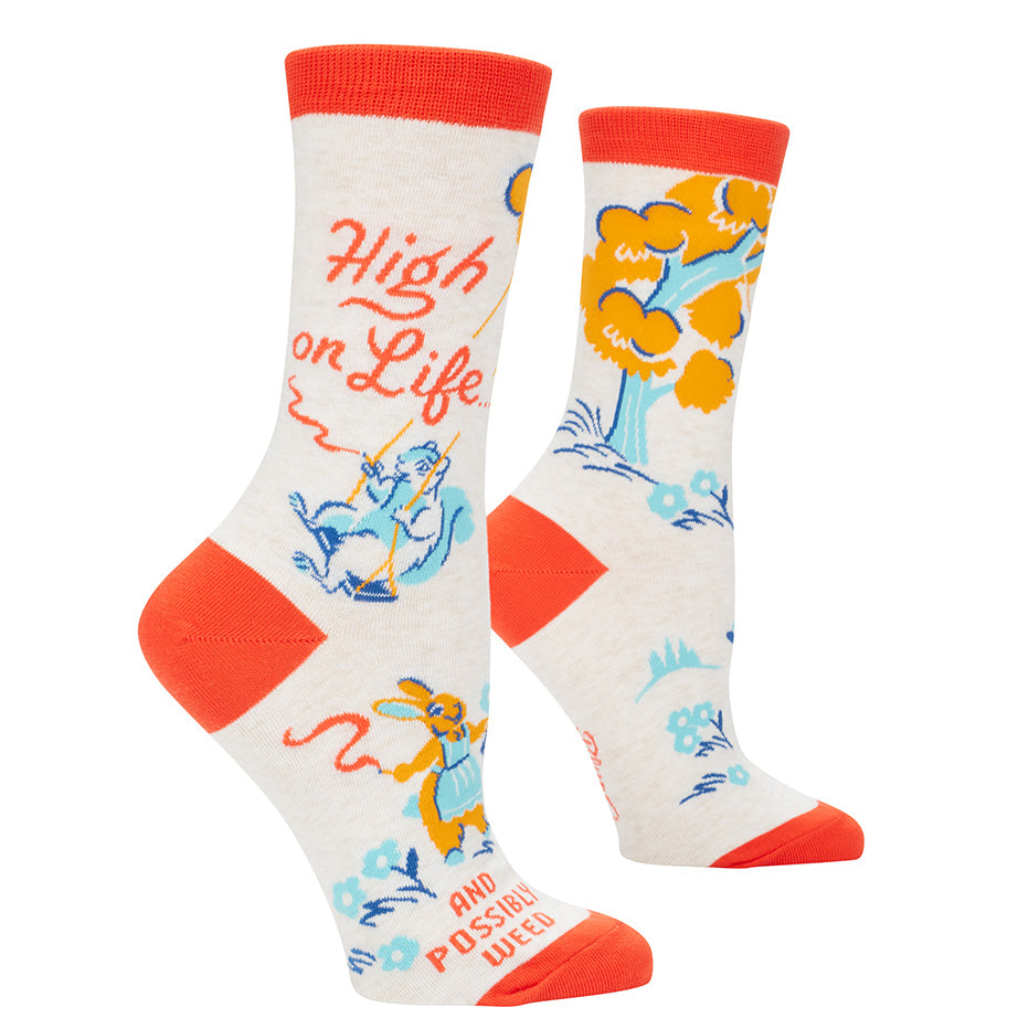 BlueQ Women's Crew Socks