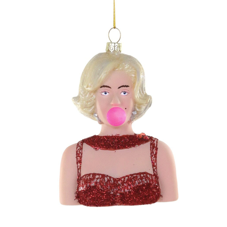 Icons with Bubbles Glass Ornaments