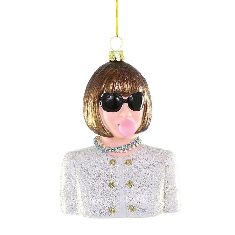 Icons with Bubbles Glass Ornaments