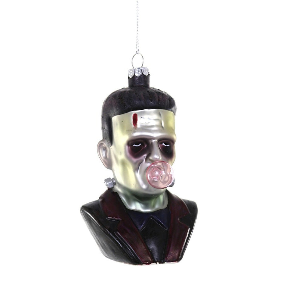 Icons with Bubbles Glass Ornaments