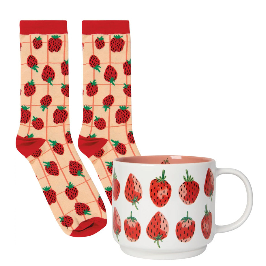 Berry Sweet Mug and Sock Set