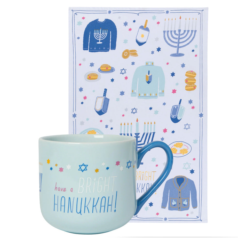 Bright Hanukkah Mug Set