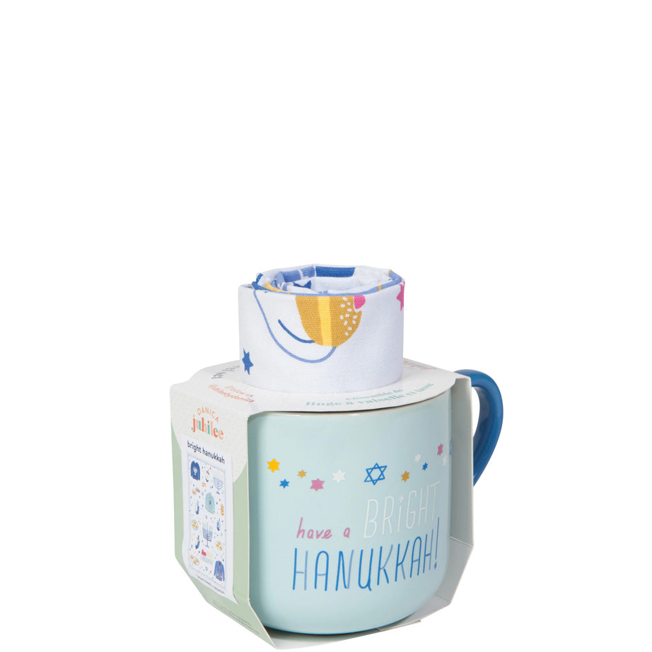 Bright Hanukkah Mug Set