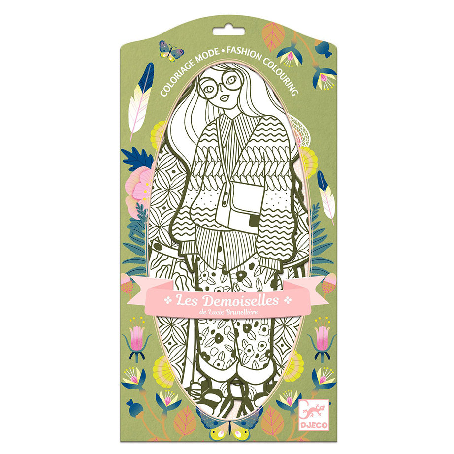 Les Demoiselles Fashion Colouring Dolls