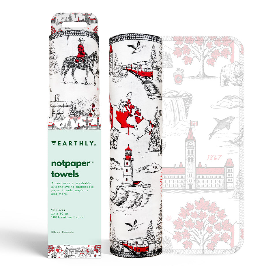 Earthly Co. Notpaper Oh so Canada Towels