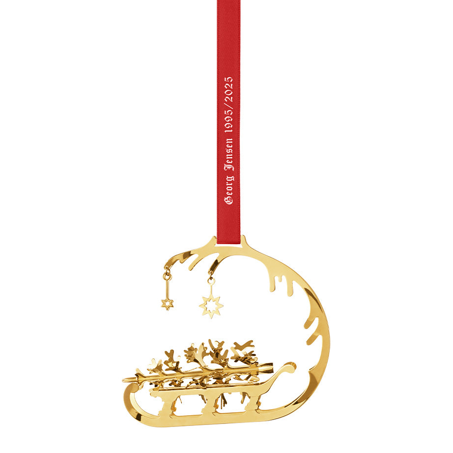 Georg Jensen 2025 Christmas Collectible Mobile Ornament | Sleigh