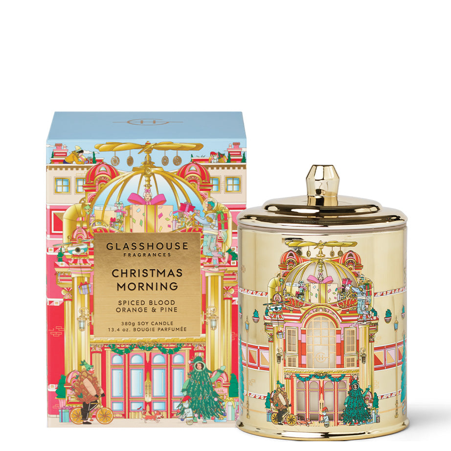☆GLASSHOUSE クリスマス仕様 ☆キャンドル新品 Glasshouse Fragrances Holiday Candle Collection