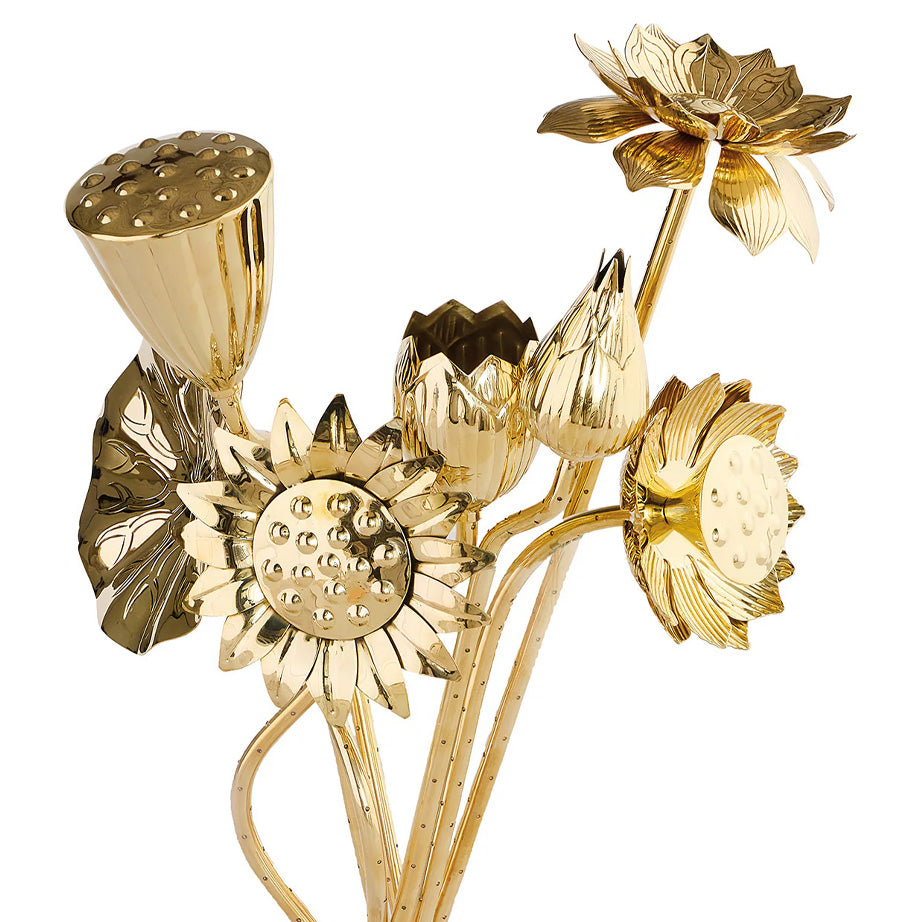 Brass Flower Bouquet