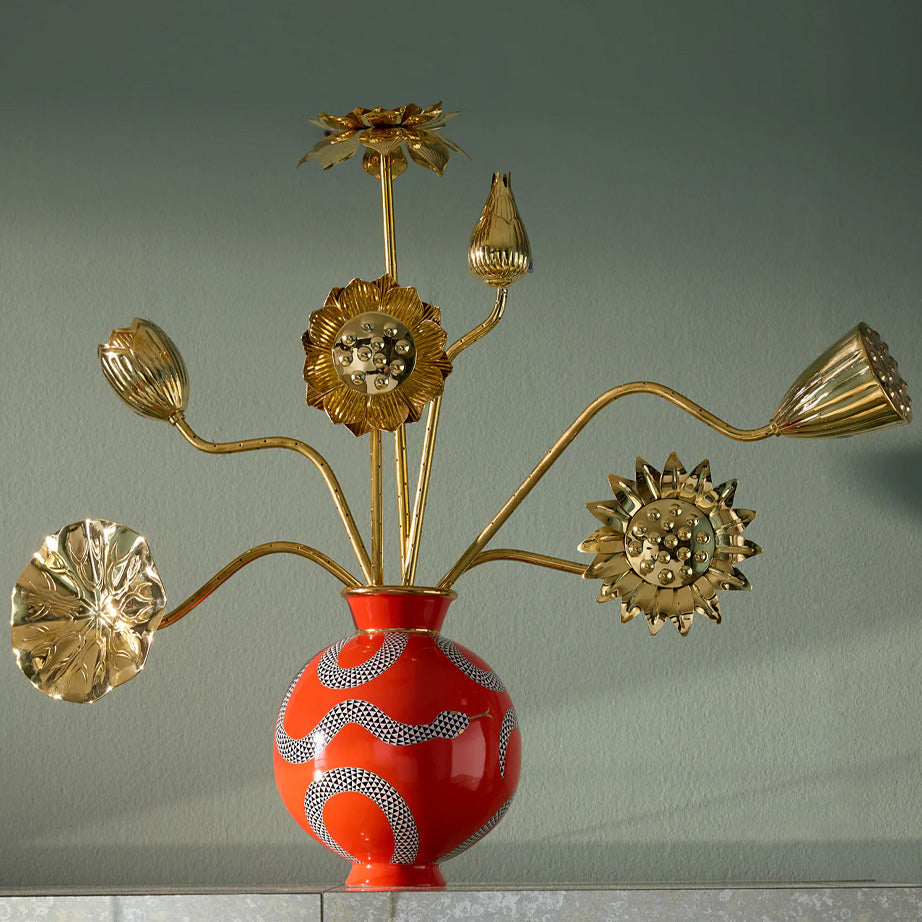 Brass Flower Bouquet