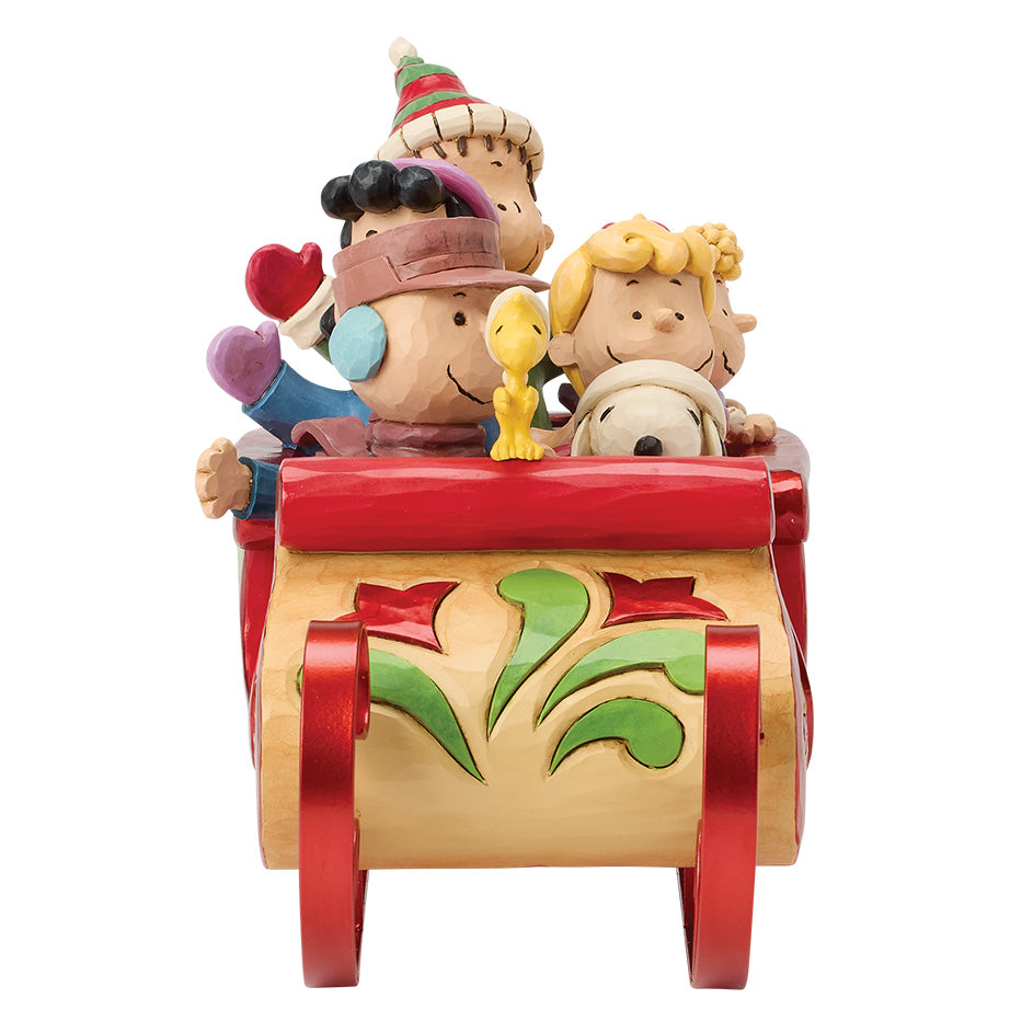Jim Shore Snoopy and Friends in Sleigh