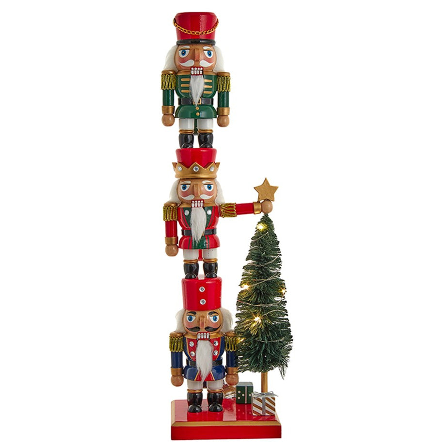Nutcracker with Light Up Tree
