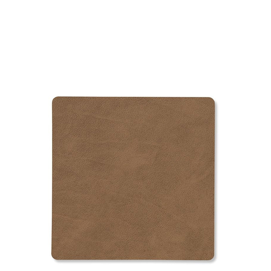 Square Nupo Leather Glass Mats